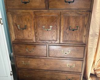 Pair of Vintage Henredon Artefacts High Chest of Drawers