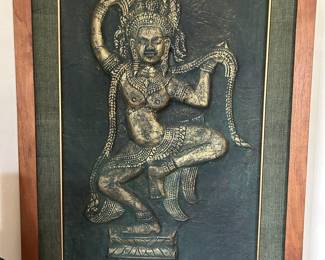 Thailand Temple Rubbing - Mid Century