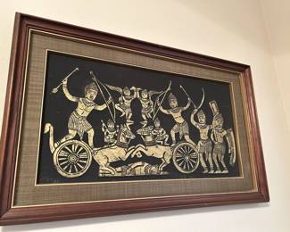 Thailand Temple Rubbing - Mid Century