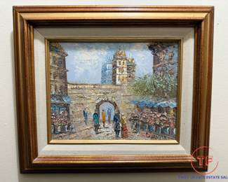 Original Oil on Canvas Signed BURNETT