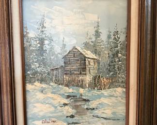 Original Oil on Canvas Signed C. HUNTER