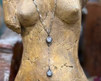 Vintage Art Deco Sterling Silver Necklace