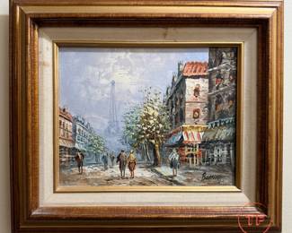 Original Oil on Canvas Signed BURNETT