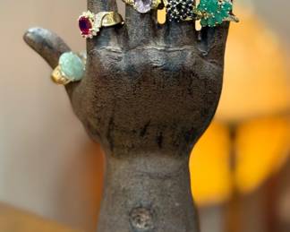 14K GOLD Rings with Semi-Precious Stones