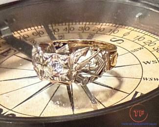 Vintage MASONIC Men's 10K GOLD Ring