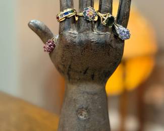 14K GOLD Rings with Semi-Precious Stones