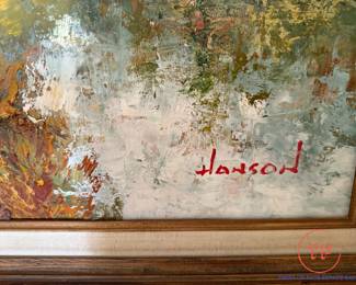 Original Signed Oil on Canvas Signed HANSON