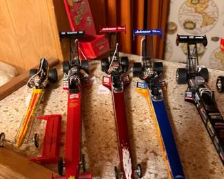 Large Collection of Diecast Drag Racing Cars
