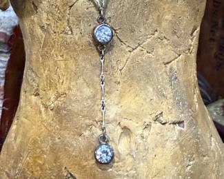 Vintage Art Deco Sterling Silver Necklace