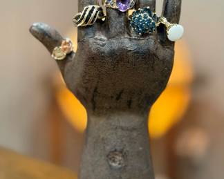 10K GOLD Rings with Semi-Precious Stones