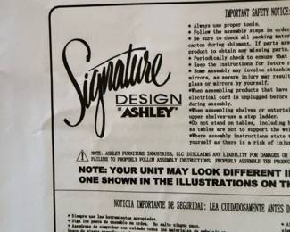 ASHLEY FURNITURE Leather Powered Lift Chair