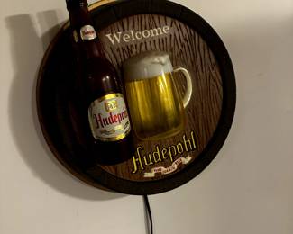 HUDEPOHL BEER SIGN