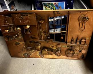 VINTAGE 3D METAL WALL ART