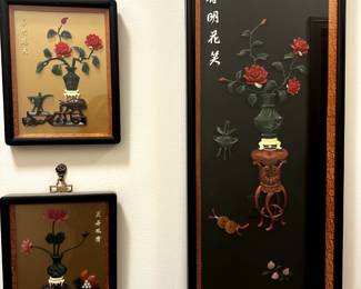 ORIENTAL BLACK LAQUERED WALL DECOR II