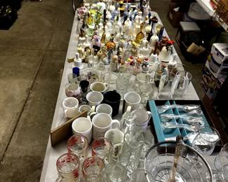 MISC. GLASSWARE AND BELL COLLECTION