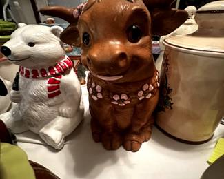 COOKIE JAR BULL COCA COLA BEAR