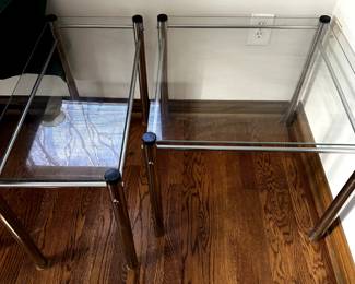 TABLE GLASS TOP END TABLES
