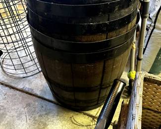 WOODEN BEER KEG LARGE