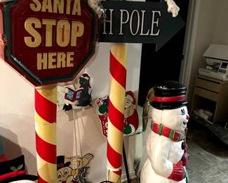 CHRISTMAS YARD POLE SIGNS