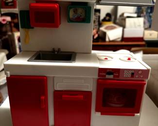 VINTAGE LIGHTS SOUND PLAY KITCHEN SET