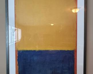 Large “Yellow and Blue” Rothko Print 