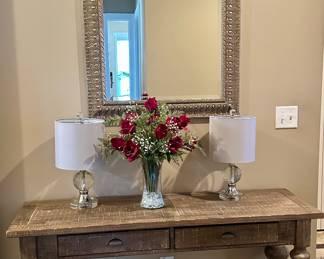 Modern farmhouse entry table