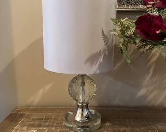 Glass and Metal Table Lamps