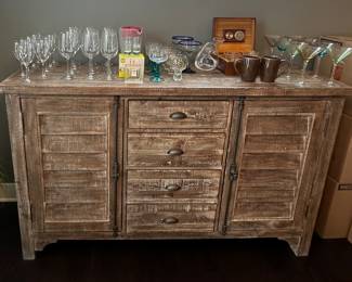 Emerald Home Furnishings Modern Farmhouse Sideboard 