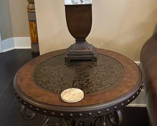 Metal Filigree Side Table