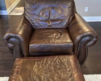 Brown Leather Armchair