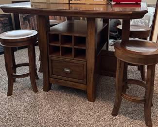 Bar Table With Stools 