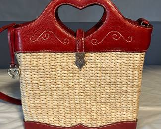 Brighton Straw Bucket Bag 