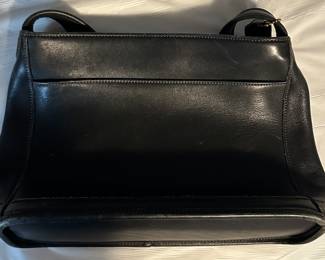 Vintage Black Leather Coach 