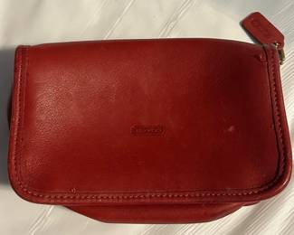 Vintage Red Coach Handbag 