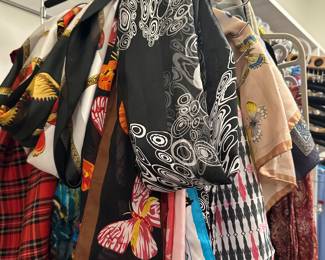 Lots of Silk Scarves