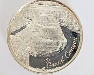 2 Ounce High Relief .999 Fine Silver "Grand Canyon" American Landmarks