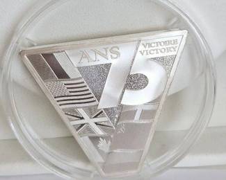 Stunning 2020 France 22.2 Grams .900 Fine Silver "75th Anniversary Victory over Germany in WWII" with Mint Box and COA