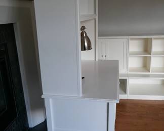 Pottery Barn white desk with hutch 47.5" wide, 24" deep, 66" tall