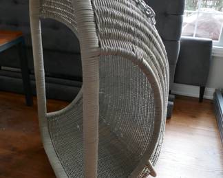 RH Restoration Hardware wicker chair swing 36" x 25" x 53"