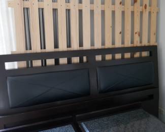 MICHAEL WEISS MODERNISM KING SIZE BED 82" WIDE, 50" TALL HEADBOARD