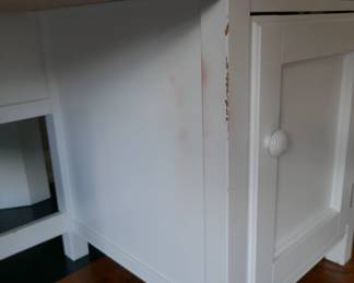 Pottery Barn white desk with hutch 47.5" wide, 24" deep, 66" tall