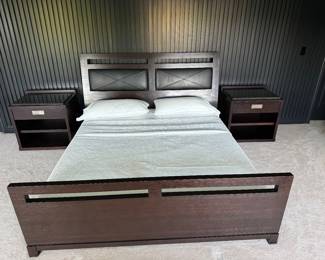 King size bed and 2 nightstands