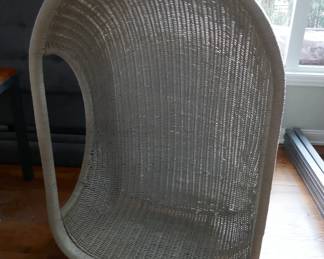 RH Restoration Hardware wicker chair swing 36" x 25" x 53"