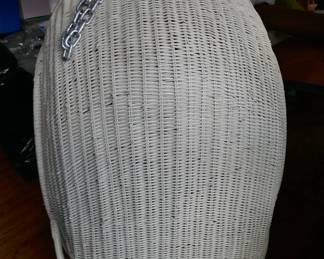 RH Restoration Hardware wicker chair swing 36" x 25" x 53"