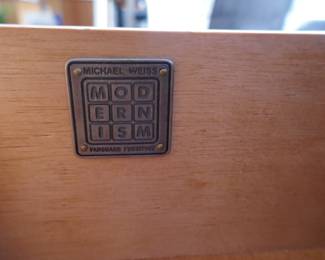 MICHAEL WEISS MODERNISM nightstands 29.5" x 22" x 27" , granite top removeable