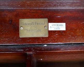 Room & Board Leather Storage Bench 