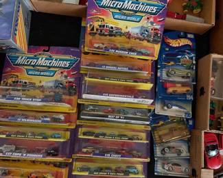 Micro Machines and Hot Wheels new in the packages