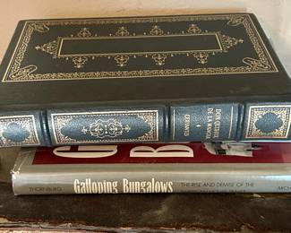 Don Quixote leather bound book