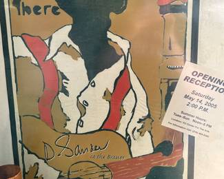 Signed poster, Brauer Museum of art