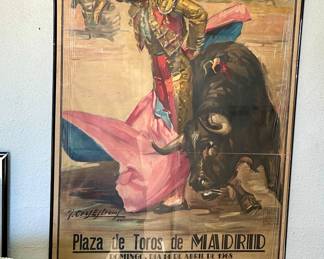 1960's Bullfighting poster
